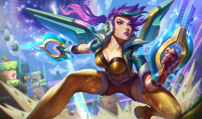 Kai'Sa from League of Legends Arcade Skin
