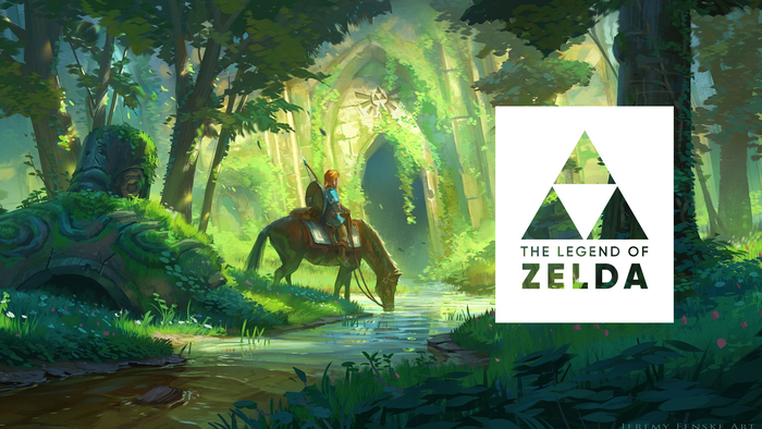Link from The Legend of Zelda on horseback