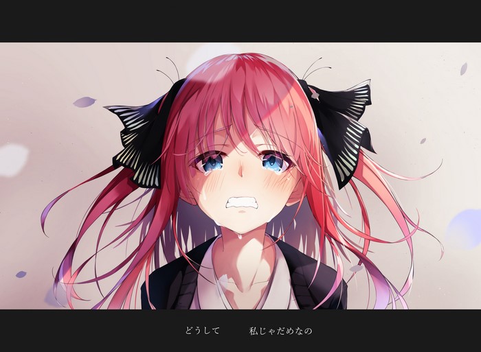 Nino Nakano from The Quintessential Quintuplets crying