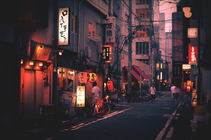 lights, Asia, Japan, urban, city, street, Japanese characters, HD ...