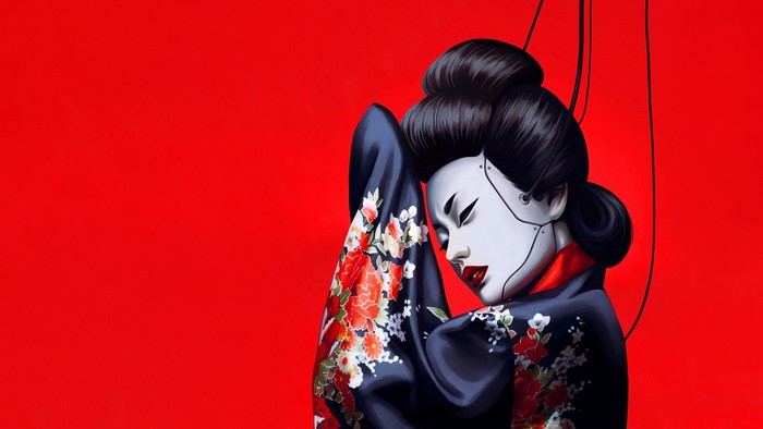Futuristic Geisha Artwork