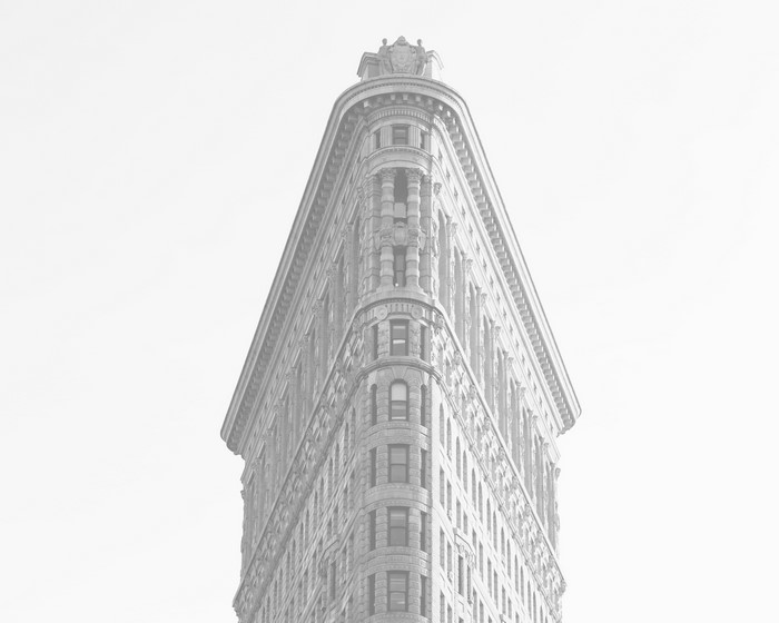 Flatiron Building, New York City, monochrome