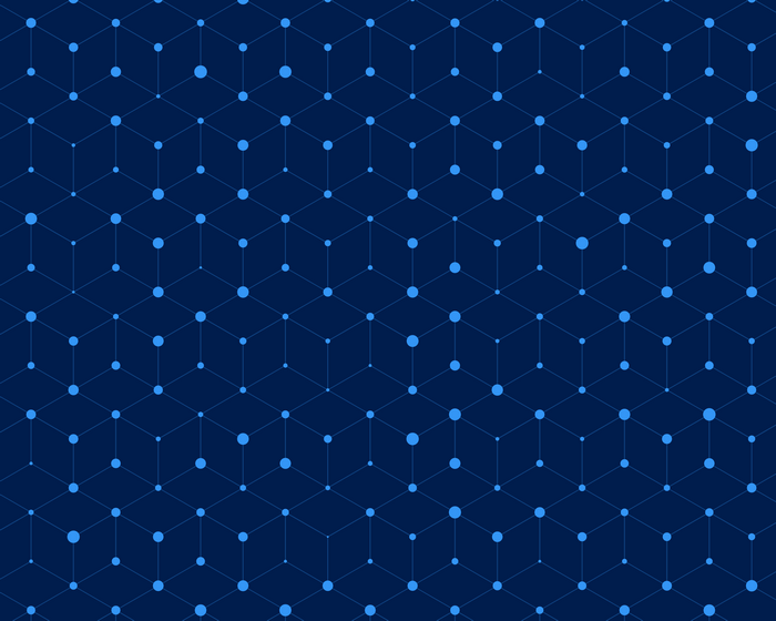 Abstract geometric pattern with blue dots and lines