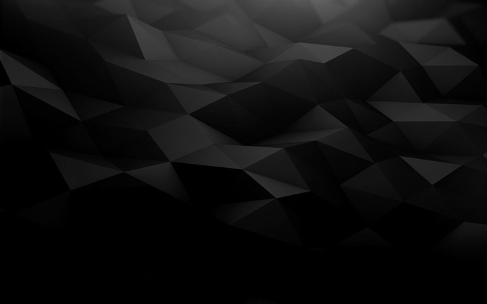 Abstract black polygonal landscape with gradient