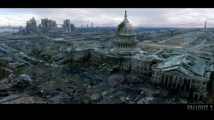 Fallout 3: The United States Capitol in ruins