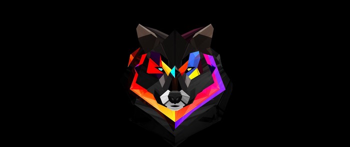 Justin Maller 3D Abstract Wolf Artwork
