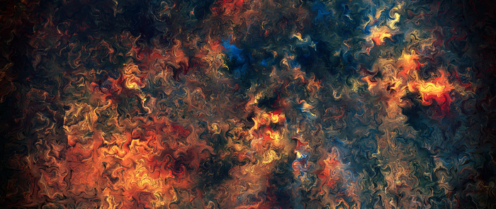 Abstract digital artwork with warm colors