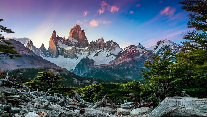 Fitz Roy mountain range in Patagonia, Argentina