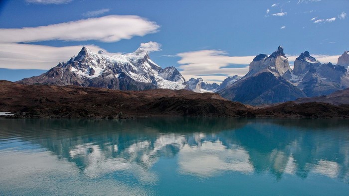 Patagonia Mountains Reflected in a Lake