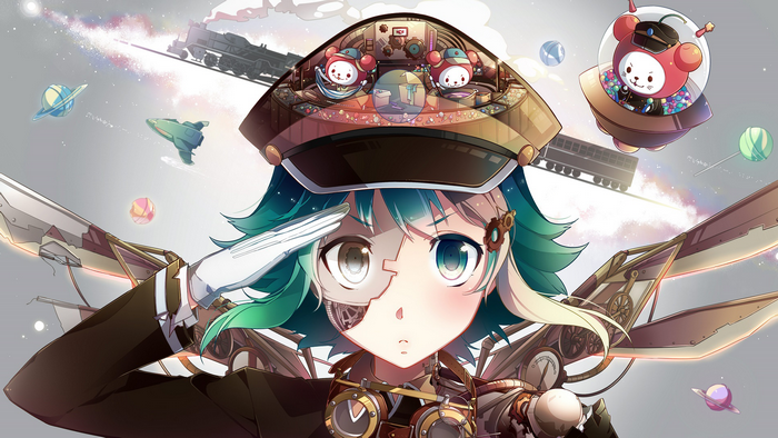 Megpoid Gumi from Vocaloid in Steampunk Outfit