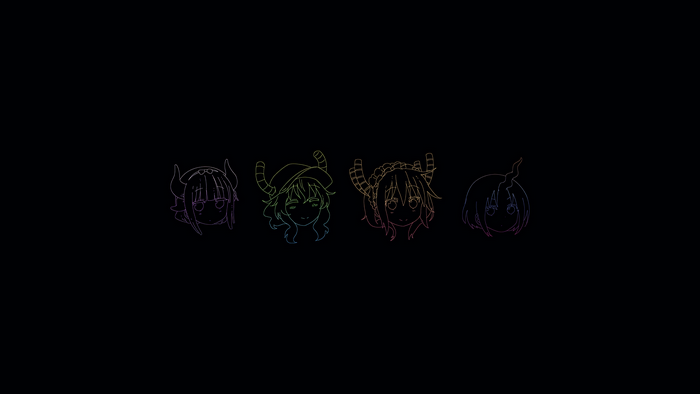 Kobayashi-san Chi no Maid Dragon characters lineup