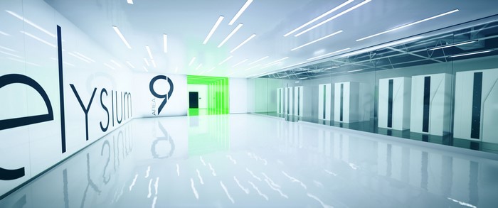 Elysium Area 9 Server Room CGI Render