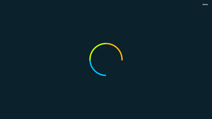 Minimalist loading circle with colorful segments