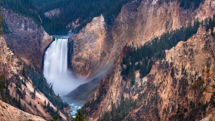 Lower Falls of the Yellowstone River in Yellowstone National Park