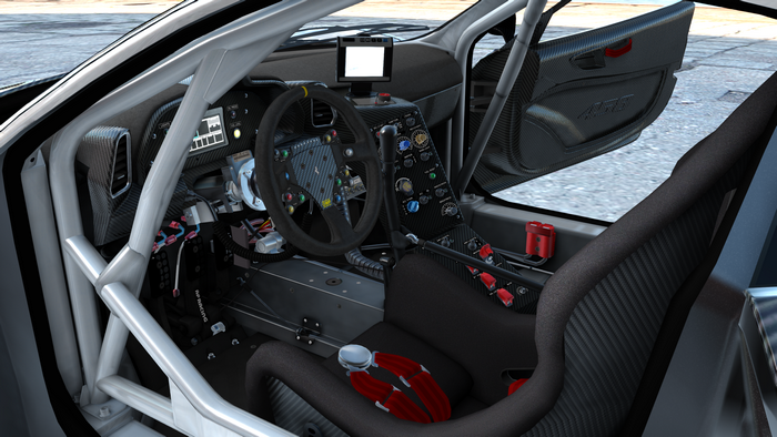 Ferrari 458 Italia GT3 car interior in Assetto Corsa
