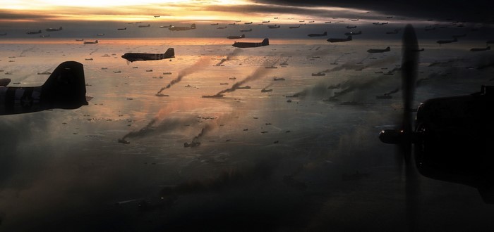 World War II aerial invasion concept art