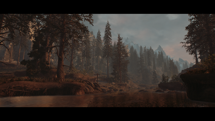 The Elder Scrolls V: Skyrim - Riverwood forest and river
