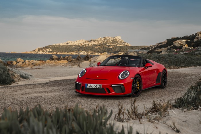 4K Porsche 911 Speedster Convertible on Beach