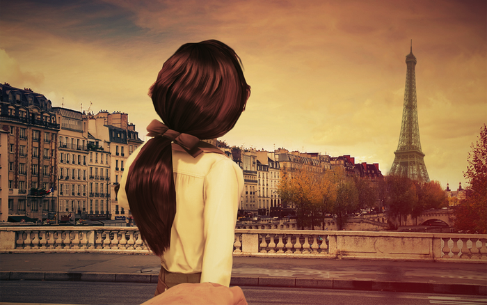 Elizabeth from BioShock Infinite in Paris