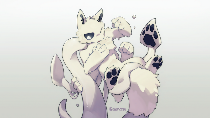4K Anthro Furry Creature Entangled