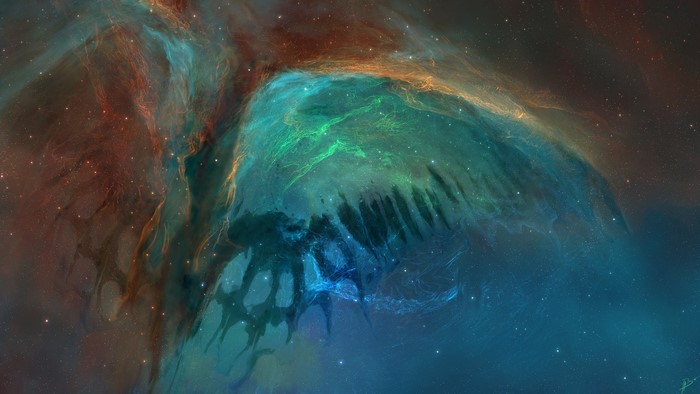 Nebula space art by JoeyJazz