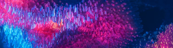 4K 3D Abstract Render Dual Monitors