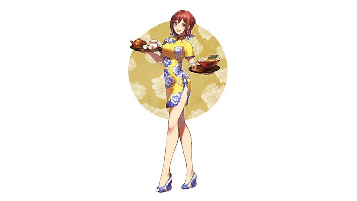 Kaname Buccaneer from Macross Delta serving food