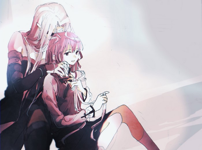 Matou Sakura and Rider from Fate/Stay Night
