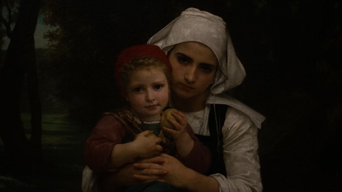 Mother and Child with Apples by William Bouguereau