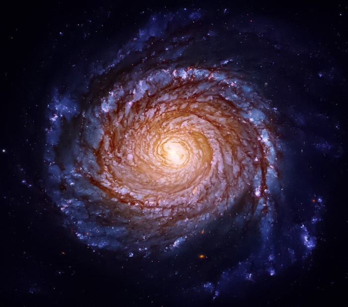 Whirlpool Galaxy in deep space