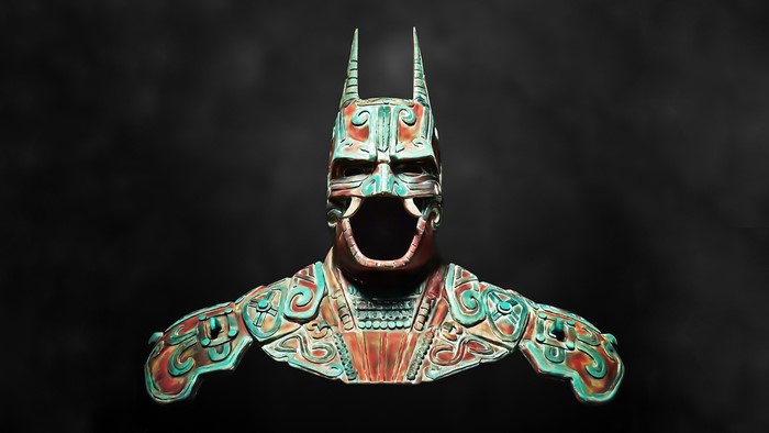 Camazotz Batman armor bust