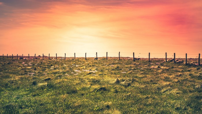 4K landscape sunset nature