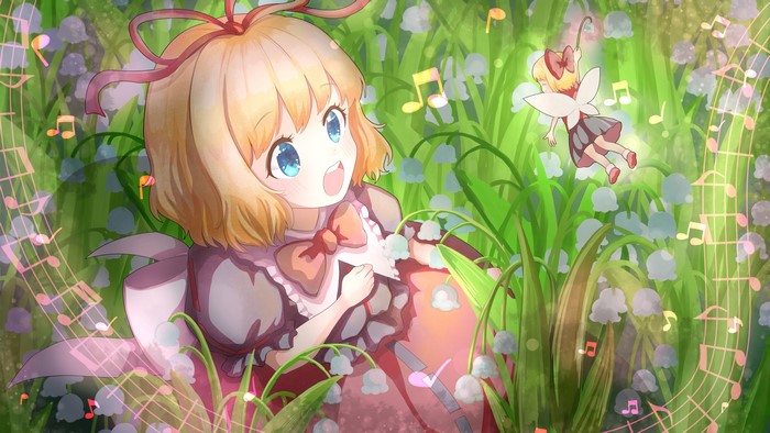 4K Medicine Melancholy in Flowered Field