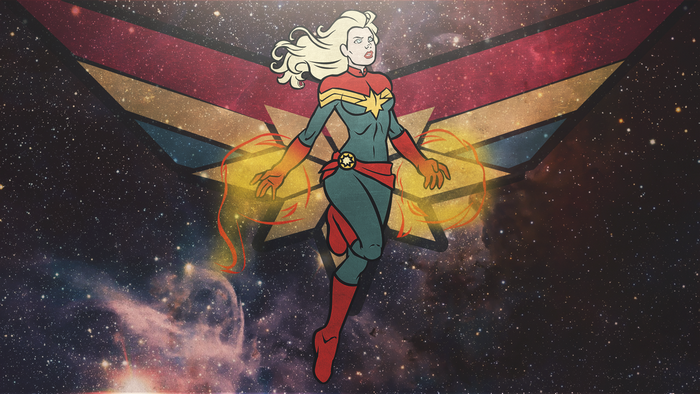 Captain Marvel from Marvel Heroes in Space