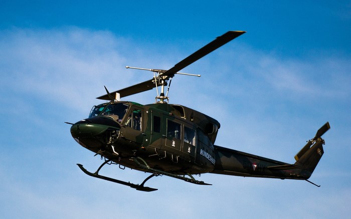 Bundeswehr Helicopter in Flight
