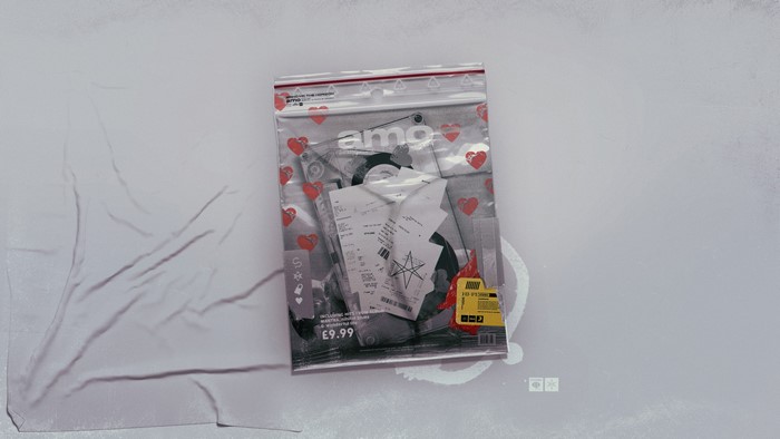 Bring Me the Horizon plastic bag with items