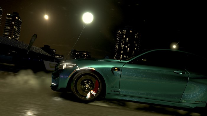 BMW M2 from Forza Horizon 3 at night