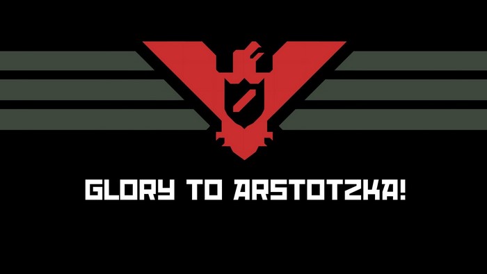 Glory to Arstotzka flag from Papers, Please