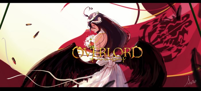 Albedo From Overlord in Wedding Dress