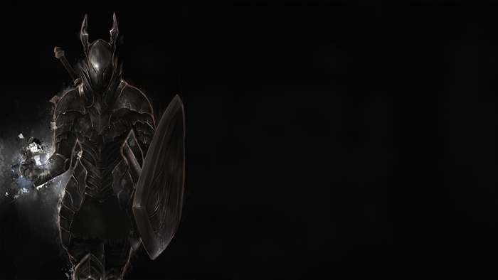 Dark Souls 3 Warrior with Shield and Sword