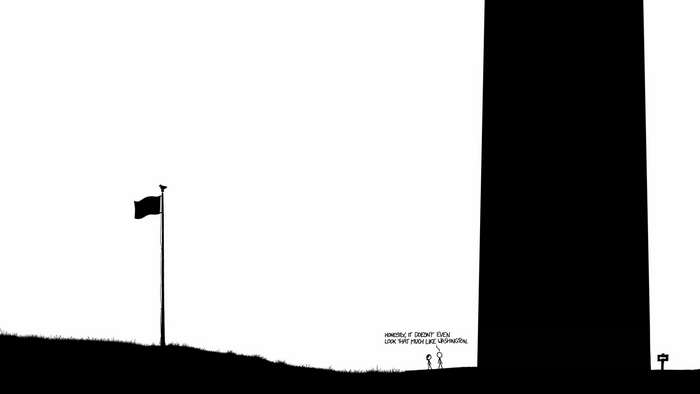 xkcd comic: Comparing Monument Heights