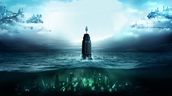 BioShock 2 and BioShock Infinite underwater and sky cities