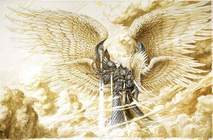 Angel with sword from Heroes of Might and Magic 5
