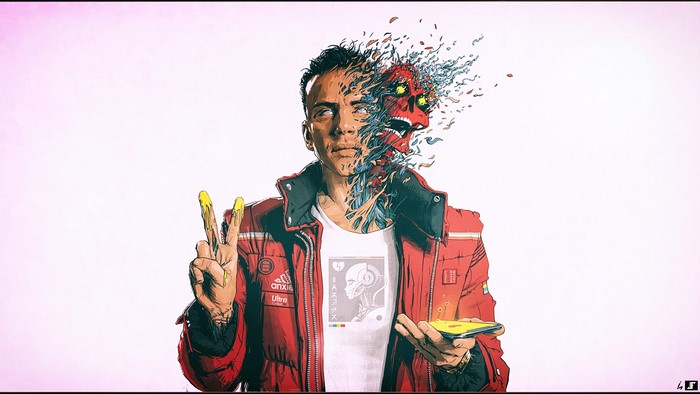 Logic from The Incredible True Story album cover fan art