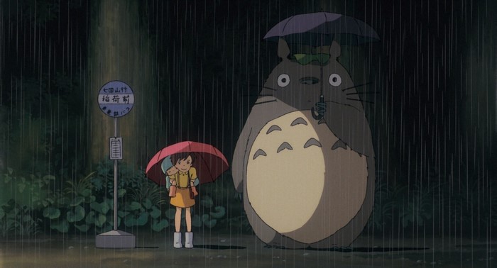 My Neighbor Totoro: Satsuki and Totoro in the Rain