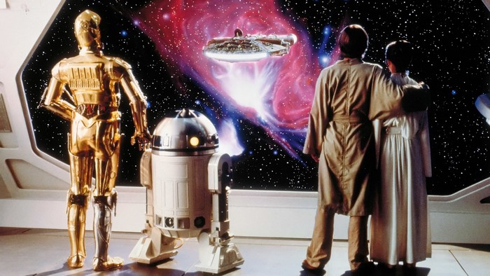 Star Wars: The Empire Strikes Back - Millennium Falcon, C-3PO, R2-D2, Luke Skywalker, Leia Organa