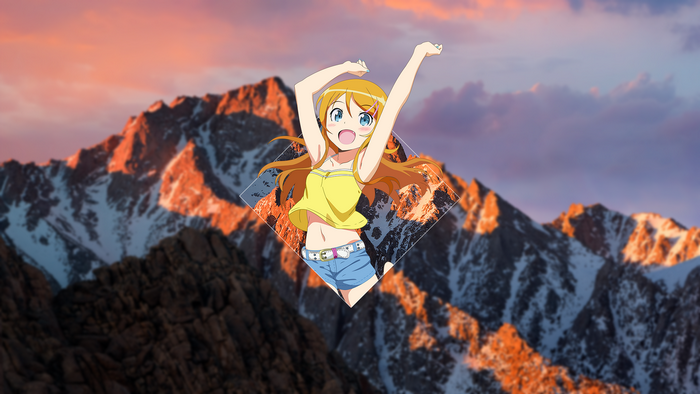 Kirino Kousaka from Ore no Imouto ga Konnani Kawaii Wake ga Nai jumping