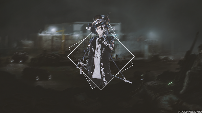Anime character with Joker theme in 4K