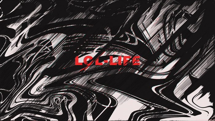 Glitch Art with LOL-LIFE Text