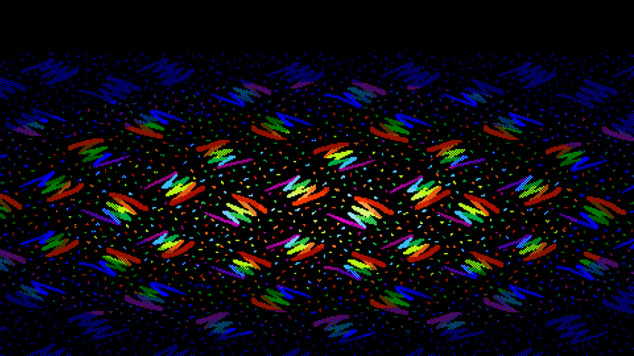 4K rainbow pattern